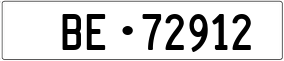 Truck License Plate